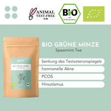 Lade das Bild in den Galerie-Viewer, BIO GRÜNE MINZE TEE - Pyramidenteebeutel CARI Nutrition