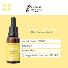 Lade das Bild in den Galerie-Viewer, SONNENVITAMIN D3 + K2 CARI Nutrition