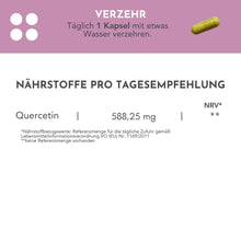 Lade das Bild in den Galerie-Viewer, QUERCETIN 500mg Kapseln CARI Nutrition