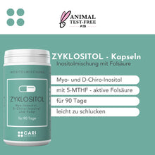 Lade das Bild in den Galerie-Viewer, Zyklositol 90 Tage | Myo- und D-Chiro-Inositol + Folsäure CARI Nutrition