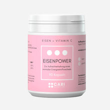 Lade das Bild in den Galerie-Viewer, EISENPOWER (Eisen + Vitamin C) CARI Nutrition 1er