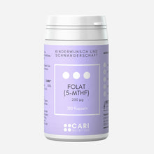 Lade das Bild in den Galerie-Viewer, Folsäure (Folat) (200 µg) CARI Nutrition 1er