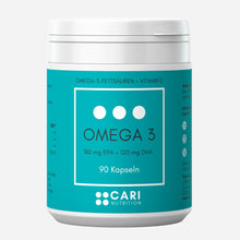 Lade das Bild in den Galerie-Viewer, OMEGA 3 (180 mg EPA + 120 mg DHA) + VITAMIN E CARI Nutrition 1er