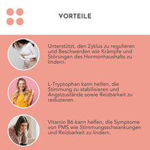 Lade das Bild in den Galerie-Viewer, PMS Balance für deinen Zyklus und Stimmungsschwankungen CARI Nutrition mit B6 und Magnesium Vorteile