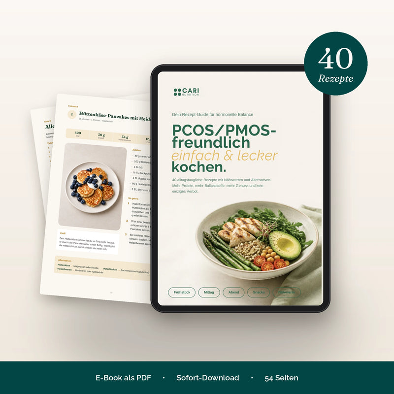 PCOS/PMOS Rezept-Guide - 40 einfache & leckere Rezepte (E-Book)