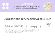 Lade das Bild in den Galerie-Viewer, Folsäure (Folat) (200 µg) CARI Nutrition 
