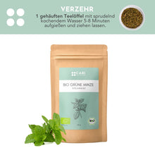 Lade das Bild in den Galerie-Viewer, BIO GRÜNE MINZE TEE Tees &amp; Aufgüsse CARI Nutrition 
