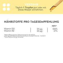 Lade das Bild in den Galerie-Viewer, SONNENVITAMIN D3 + K2 CARI Nutrition 
