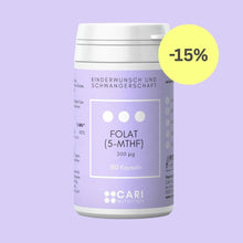 Lade das Bild in den Galerie-Viewer, Folsäure (Folat) (200 µg) CARI Nutrition 1er 
