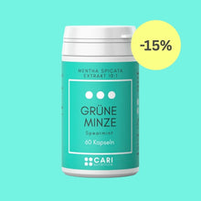 Lade das Bild in den Galerie-Viewer, Grüne Minze Kapseln CARI Nutrition 1er 
