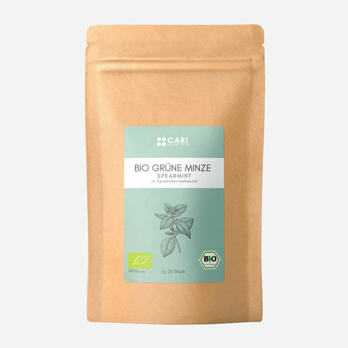 BIO GRÜNE MINZE TEE - Pyramidenteebeutel CARI Nutrition 1er 