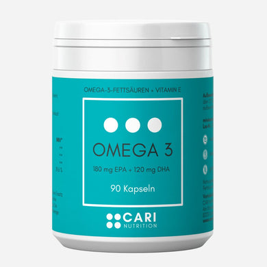 OMEGA 3 (180 mg EPA + 120 mg DHA) + VITAMIN E CARI Nutrition 1er 