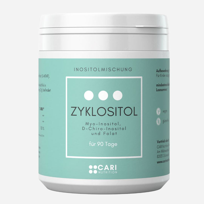 Zyklositol 90 Tage | Myo- und D-Chiro-Inositol + Folsäure CARI Nutrition 
