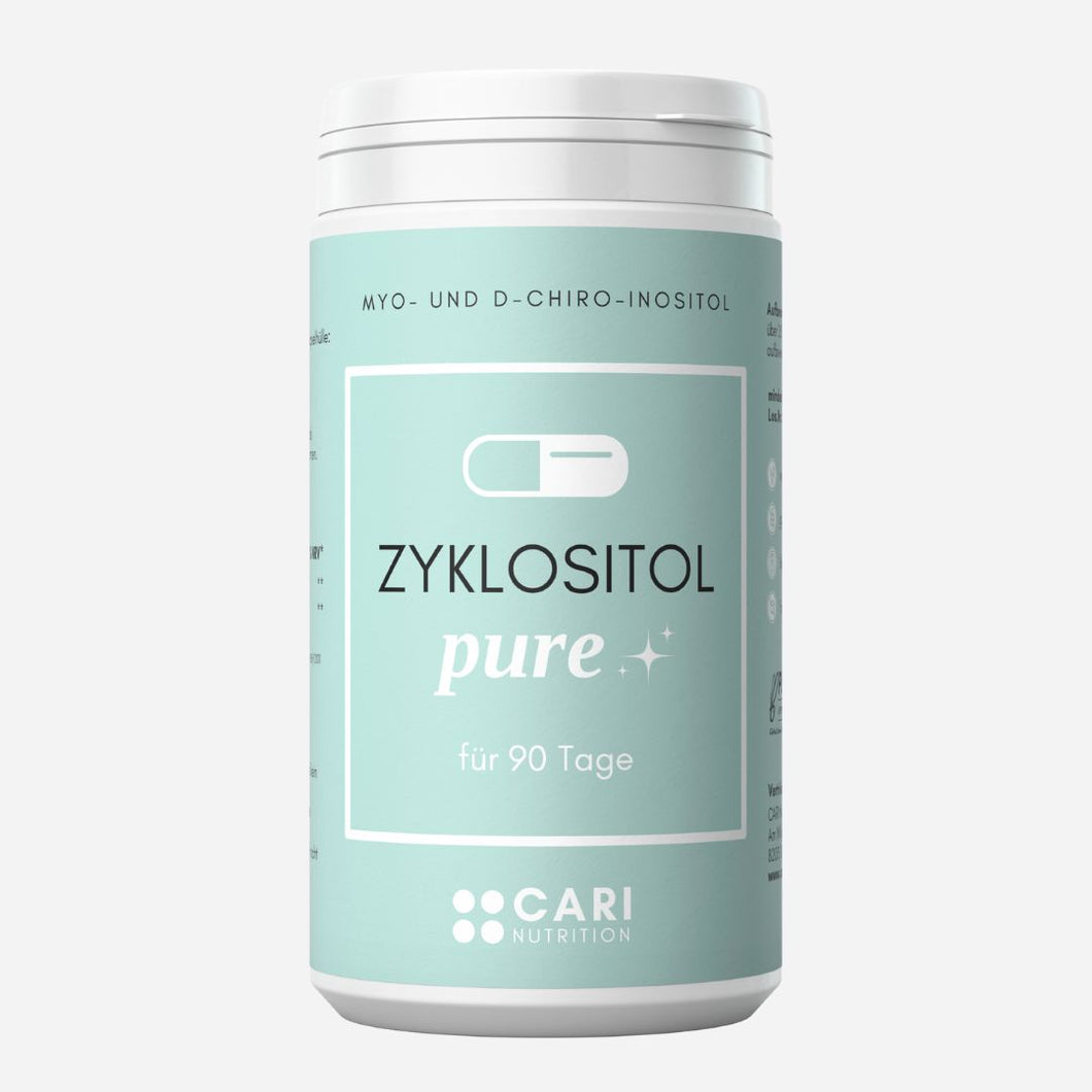 Zyklositol PURE 90 Tage - ohne Folsäure | Myo- und D-Chiro-Inositol CARI Nutrition Kapseln 