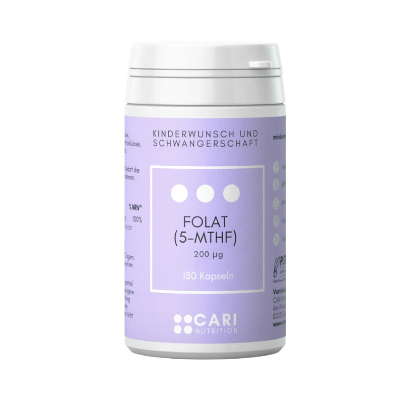 Folsäure (Folat) (200 µg) CARI Nutrition 1er 