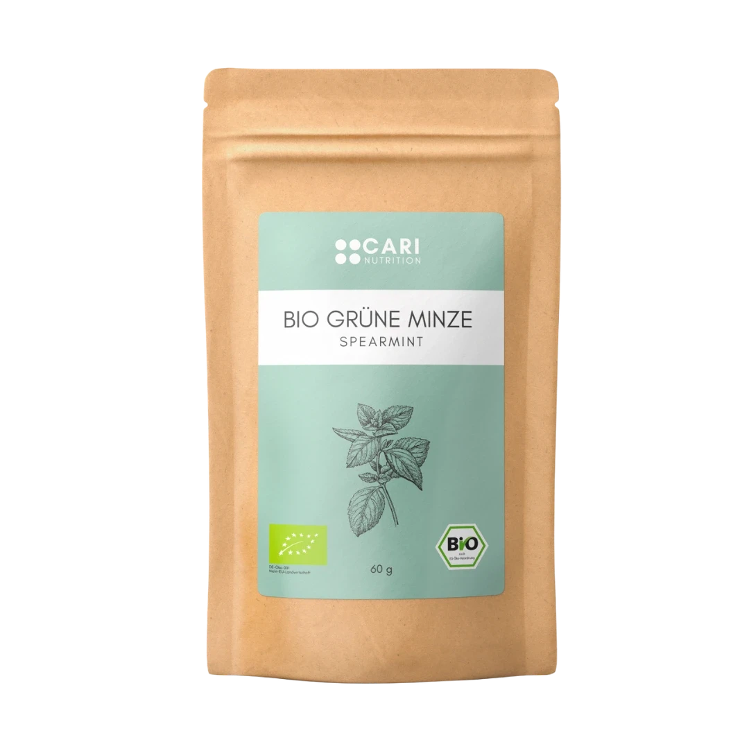 BIO GRÜNE MINZE TEE Tees & Aufgüsse CARI Nutrition 1er 