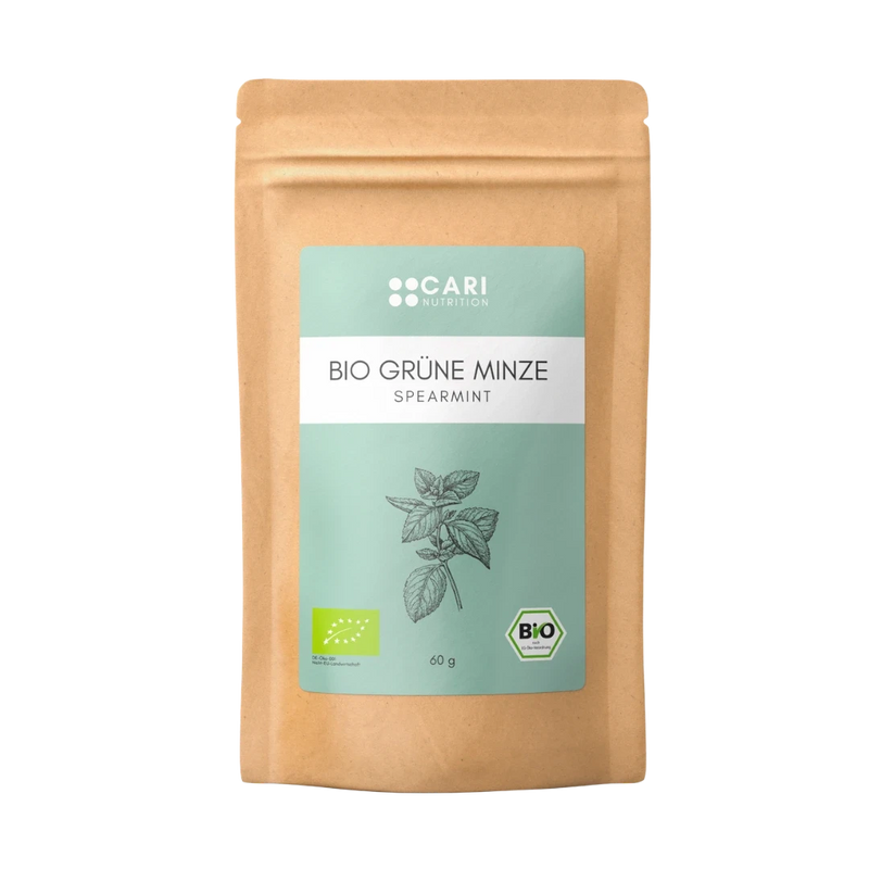 BIO GRÜNE MINZE TEE Tees & Aufgüsse CARI Nutrition 1er 
