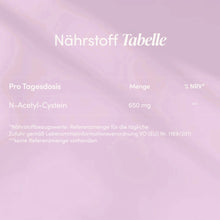 Lade das Bild in den Galerie-Viewer, N-Acetylcystein (NAC) 650 mg CARI Nutrition 
