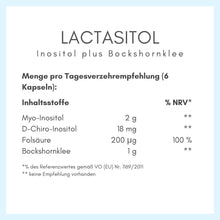 Lade das Bild in den Galerie-Viewer, LACTASITOL - Inositol für die Stillzeit CARI Nutrition 
