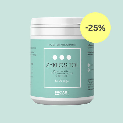 Zyklositol 90 Tage | Myo- und D-Chiro-Inositol + Folsäure CARI Nutrition Pulver 1er 
