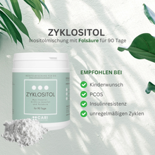 Lade das Bild in den Galerie-Viewer, Zyklositol 90 Tage | Myo- und D-Chiro-Inositol + Folsäure
