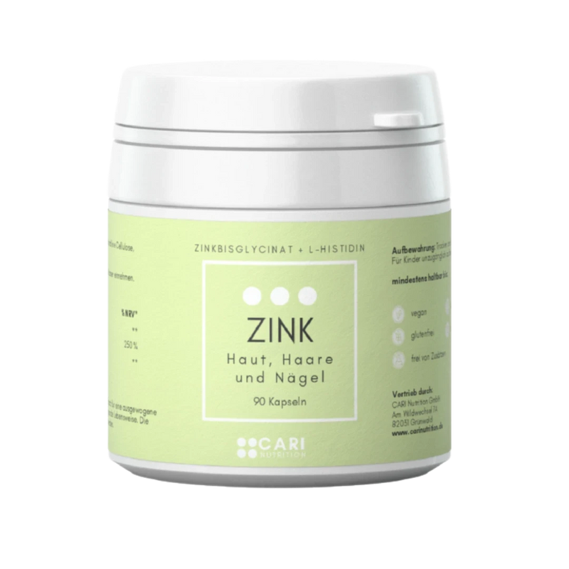 Zinkbisglycinat (25 mg) + L-Histidin (25 mg) CARI Nutrition 1er 