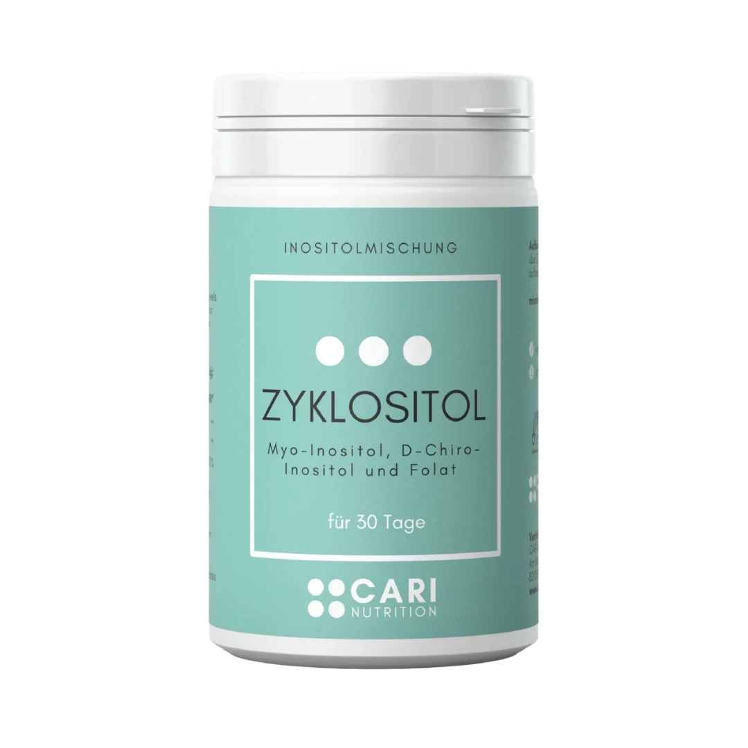 ZYKLOSITOL - Myo- und D-Chiro-Inositol + aktive Folsäure CARI Nutrition 30 Tage Pulver 
