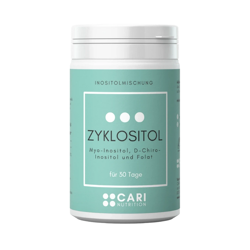 ZYKLOSITOL - Myo- und D-Chiro-Inositol + aktive Folsäure CARI Nutrition 30 Tage Pulver 