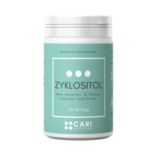 Lade das Bild in den Galerie-Viewer, ZYKLOSITOL - Myo- und D-Chiro-Inositol + aktive Folsäure CARI Nutrition 30 Tage Pulver 
