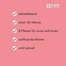 Lade das Bild in den Galerie-Viewer, Wärmepflaster CARI Nutrition 
